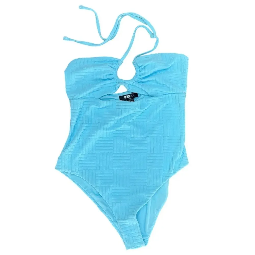 Beach Riot Phoenix One Piece Blueberry Ice Terry Size XL